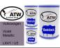 Preview: Volkswagen, Violet Metallic, LK4Y / U5: 500ml Lackdose + 500ml Klarlack + 250ml Härter - Set, von ATW Autoteile West.